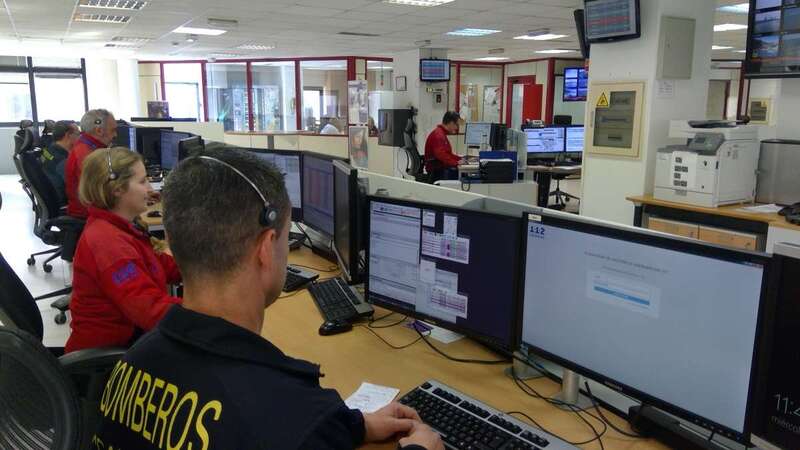 Sala operativa del CECOES del Gobierno de Canarias (Foto TA)